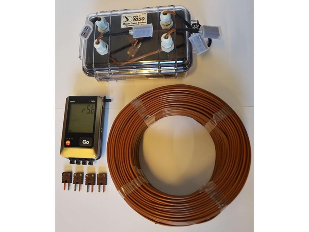 Testo 176-T4 i vandtæt boks