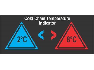 Kølekæde temperaturstrip 2°/8°C, PK.Á 10 STK.