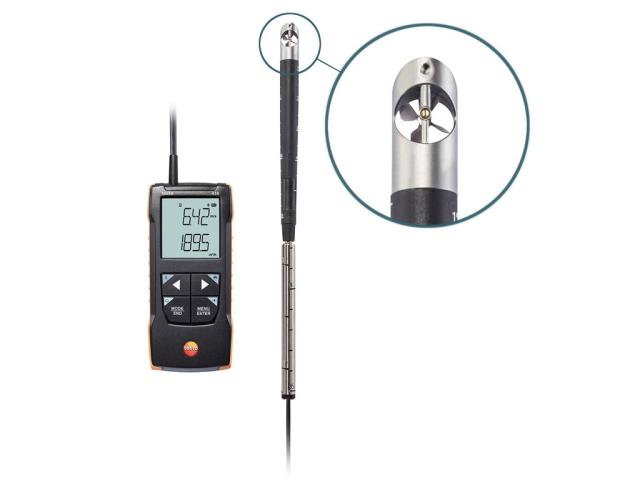 Testo 416 - Anemometer med 16 mm vingehjul, med App tilslutning