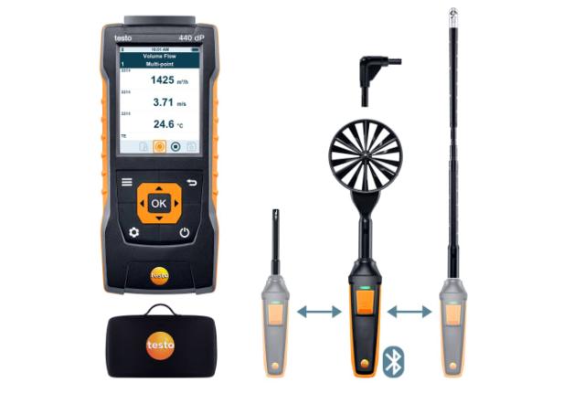 Testo 440 dp flow kombisæt 2 med Bluetooth