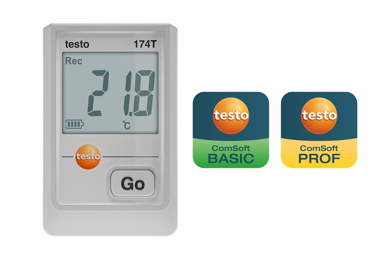 testo 174 T – Mini temperatur datalogger med USB-C og PC software