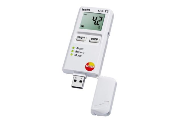 Testo 184-T3 datalogger, USB, NFC overførsel, batteri