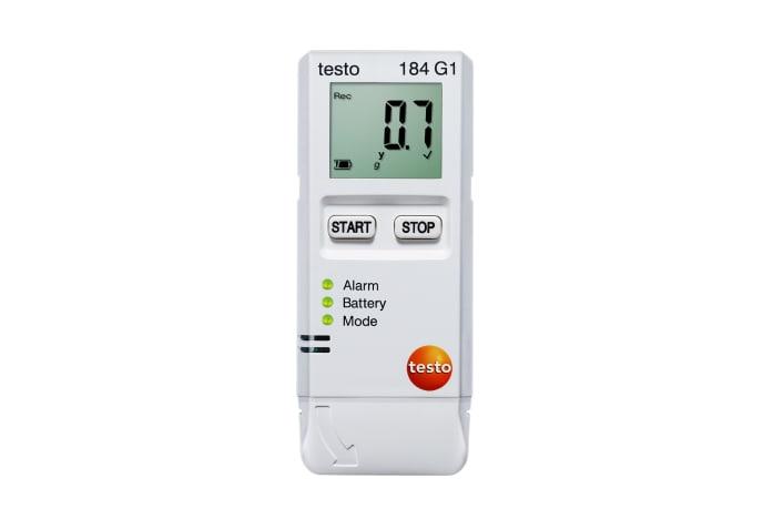 Testo 184-G1 fugt/temp/stød,USB,NFC overførsel, batt.