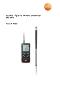 Testo 416 - Anemometer med 16 mm vingehjul, med App tilslutning